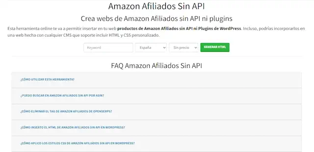 Amazon Afiliados Sin API
