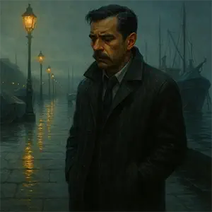 Darío caminando por la Marina en A Coruña