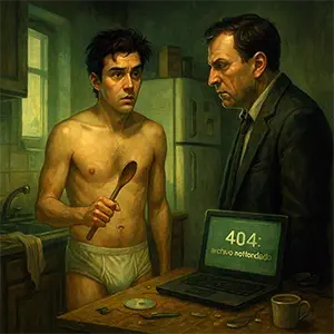 Darío, en calzoncillos, fue interrogado durante veinte minutos