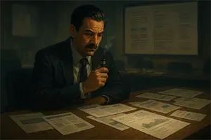 Darío revisa varias versiones del archivo