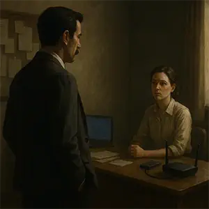 Nora vacila ante la pregunta de Darío