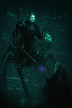 el Caballero Cloaking, montando un crawler de ocho patas