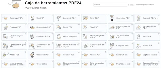 PDF24: Edición de PDFs sin límites