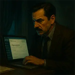 Darío conecto el portátil y en la pantalla resaltaba el nombre de AlpujarraBot