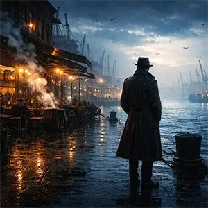 El detective Darío, llega al puerto de Barcelona, donde a quedado con un cliente para solucionar un problema con el SEO en Barcelona